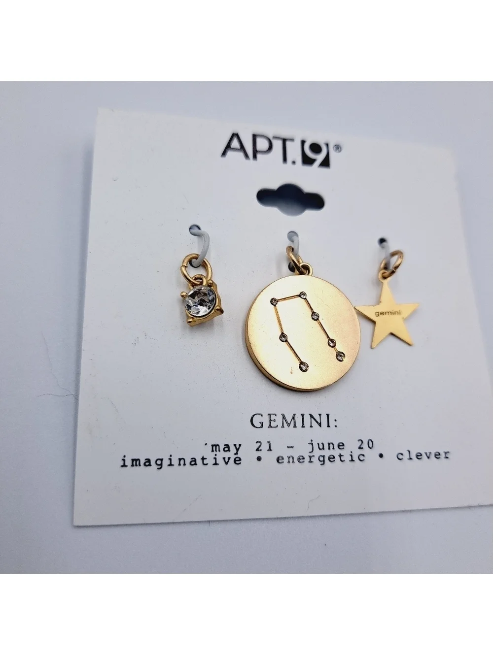 Gemini Zodiac Pendant Charm Set